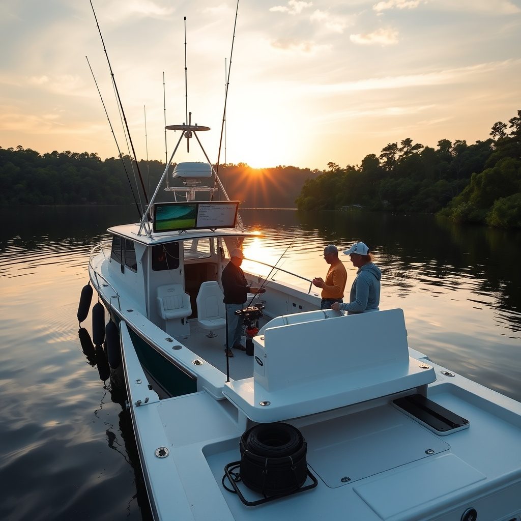 Guided fishing trip