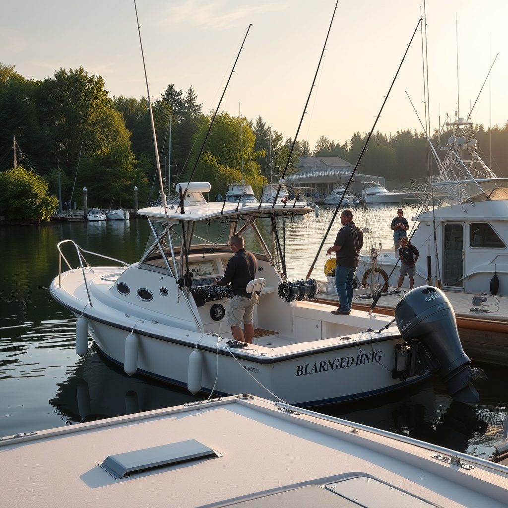 Fishing charter boat